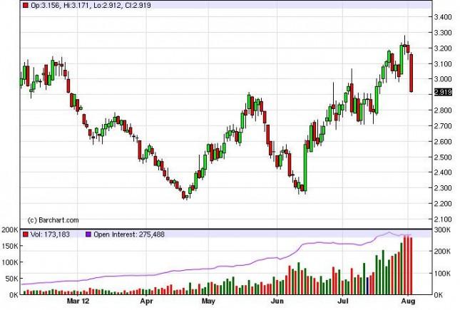 Natural Gas Forecast August 3, 2012, Technical Analysis