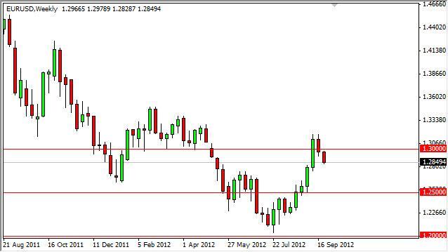 EUR/USD forecast for the week of October 1, 2012, Technical Analysis