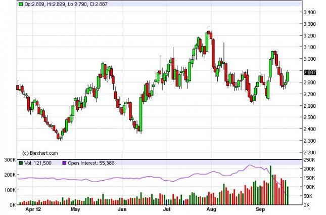 Natural Gas Forecast September 24, 2012, Technical Analysis