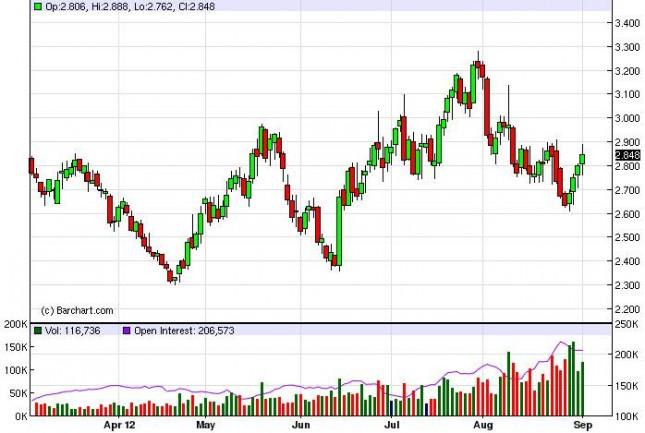 Natural Gas Forecast September 5, 2012, Technical Analysis