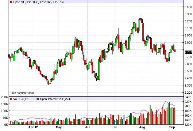 Natural Gas Forecast September 7, 2012, Technical Analysis